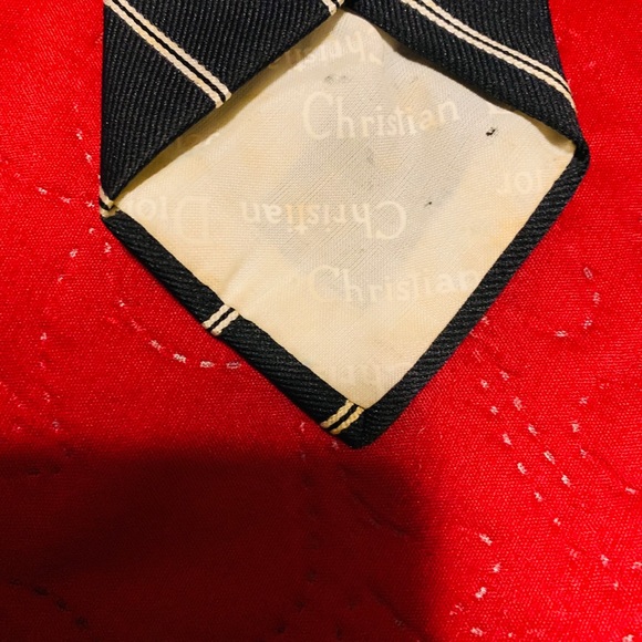 Vintage Christian Dior striped Neck Tie - Picture 8 of 10